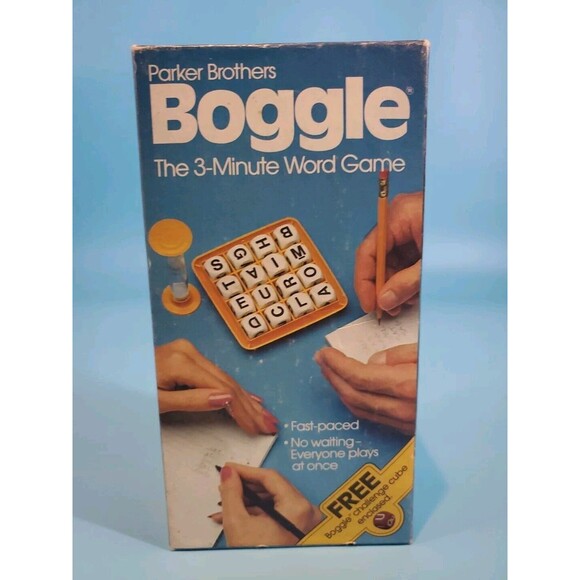 Vintage 1983 Parker Brothers Boggle Game With Challenge Cube Complete - Picture 2 of 9